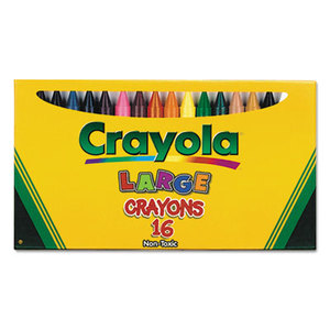 BINNEY & SMITH / CRAYOLA 520336 Large Crayons, 16 Colors/Box by BINNEY & SMITH / CRAYOLA