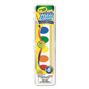 Washable Watercolor Paint, 8 Assorted Colors by BINNEY & SMITH / CRAYOLA