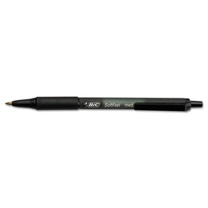 BIC SCSM361-AST Soft Feel Ballpoint Retractable Pen, Black/Blue, 1mm, Medium, 36/Pack by BIC CORP.