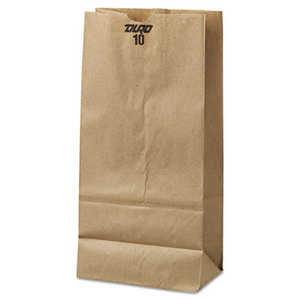 10# Paper Bag, 35lb Kraft, Brown, 6 5/16 x 4 3/16x 13 3/8, 500/Pack by GENERAL SUPPLY