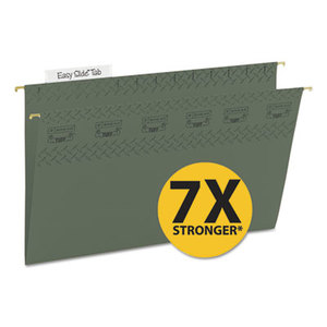 SMEAD MANUFACTURING COMPANY 64136 Tuff Hanging Folder with Easy Slide Tab, Legal, Standard Green, 20/Pack by SMEAD MANUFACTURING CO.