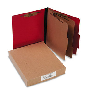 ACCO Brands Corporation A7015669 Presstex Classification Folders, Letter, Six-Section, Executive Red, 10/Box by ACCO BRANDS, INC.