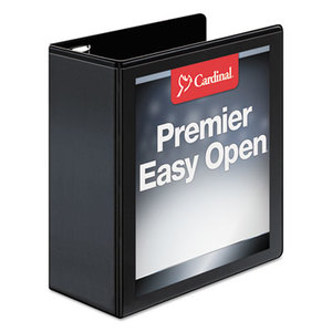 Cardinal Brands, Inc 10341 Easy-Open ClearVue Extra-Wide Locking Slant-D Binder, 4" Cap, 11 x 8 1/2, Black by CARDINAL BRANDS INC.