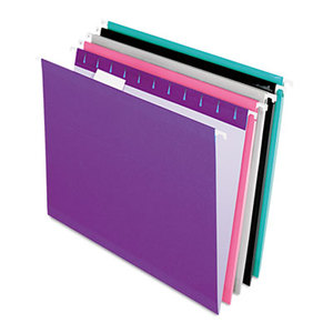 Cardinal Brands, Inc 415215ASST2 Reinforced Hanging Folders, 1/5 Tab, Letter, Assorted, 25/Box by ESSELTE PENDAFLEX CORP.