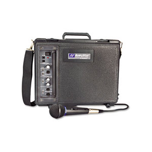 Audio Portable Buddy Professional PA System w/Pro Wired Mic & 15-ft. Cable by AMPLIVOX PORTABLE SOUND SYS.