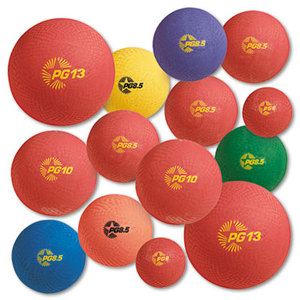 CHAMPION SPORTS UPGSET1 Playground Ball Set, Multi-Size, Multi-Color, Nylon, 14/Set by CHAMPION SPORT