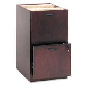 BASYX BW2163NN BW Veneer Series File/File Pedestal File, 15-5/8w x 22d x 27-3/4h, Mahogany by BASYX