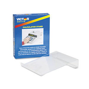 Large Angled Acrylic Calculator Stand, 9 x 11 x 2, Clear by VICTOR TECHNOLOGIES