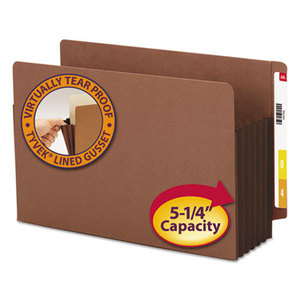 SMEAD MANUFACTURING COMPANY 74691 5 1/4" Exp File Pockets, Straight Tab, Legal, Brown, 10/Box by SMEAD MANUFACTURING CO.