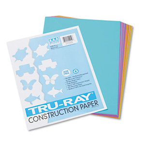 PACON CORPORATION 102940 Tru-Ray Construction Paper, 76 lbs., 9 x 12, Assorted, 50 Sheets/Pack by PACON CORPORATION