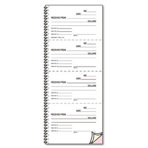 REDIFORM OFFICE PRODUCTS 23L117 Money and Rent Unnumbered Receipt Book, 5 1/2 x 2 3/4, Two-Part, 500 Sets/Book by REDIFORM OFFICE PRODUCTS