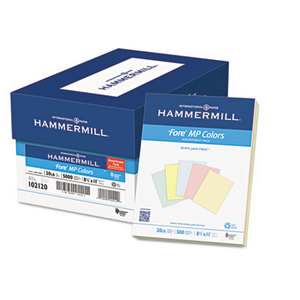 Hammermill 10212-0 Recycled Colored Paper, 20lb, 8-1/2 x 11, Assorted, 500 Sheets/Ream by HAMMERMILL/HP EVERYDAY PAPERS