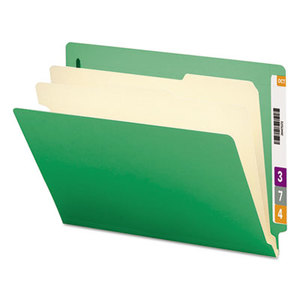 SMEAD MANUFACTURING COMPANY 26837 Colored End Tab Classification Folders, Letter, Six-Section, Green, 10/Box by SMEAD MANUFACTURING CO.