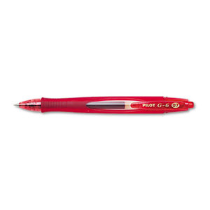 Pilot Corporation 31403 G6 Retractable Gel Ink Pen, Refillable, Red Ink, .7mm by PILOT CORP. OF AMERICA