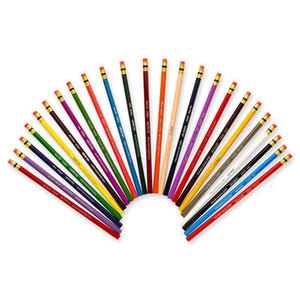 Sanford, L.P. 20517 Col-Erase Colored Woodcase Pencils w/ Eraser, 24 Assorted Colors/Set by SANFORD