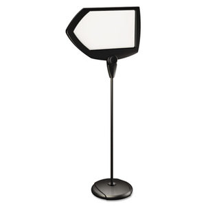 Bi-silque S.A SIG01010101 Floor Stand Sign Holder, Arrow, 25x17 sign, 63" High, Black Frame by BI-SILQUE VISUAL COMMUNICATION PRODUCTS INC