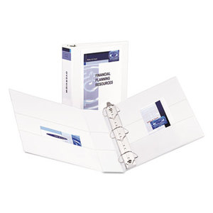 Avery 09501 Durable View Binder w/Nonlocking EZD Rings, 11 x 8 1/2, 2" Cap, White by AVERY-DENNISON