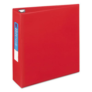 Avery 79583 Heavy-Duty Binder with One Touch EZD Rings, 11 x 8 1/2, 3" Capacity, Red by AVERY-DENNISON