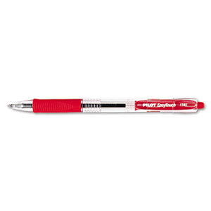 Pilot Corporation 32212 EasyTouch Retractable Ball Point Pen, Red Ink, .7mm, Dozen by PILOT CORP. OF AMERICA