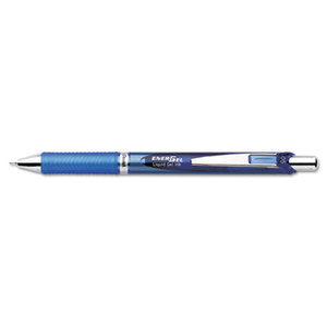 PENTEL OF AMERICA BLN75-C EnerGel RTX Retractable Liquid Gel Pen, .5mm, Silver/Blue Barrel, Blue Ink by PENTEL OF AMERICA