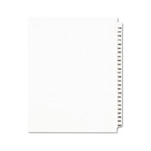 Avery 01337 Avery-Style Legal Side Tab Divider, Title: 176-200, Letter, White, 1 Set by AVERY-DENNISON