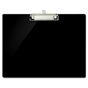Recycled Plastic Landscaple Clipboard, 1/2" Capacity, Black by OFFICEMATE INTERNATIONAL CORP.