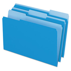 Cardinal Brands, Inc 1531/3BLU Colored File Folders, 1/3 Cut Top Tab, Legal, Blue/Light Blue, 100/Box by ESSELTE PENDAFLEX CORP.