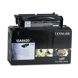 Lexmark International, Inc 12A8420 12A8420 Toner, 6000 Page-Yield, Black by LEXMARK INT'L, INC.