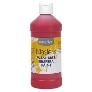 Washable Paint, Red, 16 oz by ROCK PAINT DISTRIBUTING CORP.