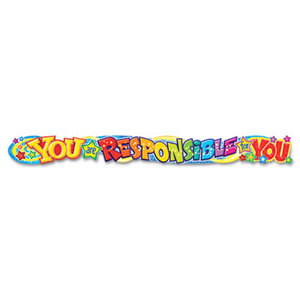 Quotable Expressions Wall Banner, You Are Responsible For You, 10 ft by TREND ENTERPRISES, INC.
