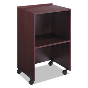 Safco Products 8917MH Lectern Base/Media Cart, 21-1/4w x 17-1/2d x 33-3/4h, Mahogany by SAFCO PRODUCTS