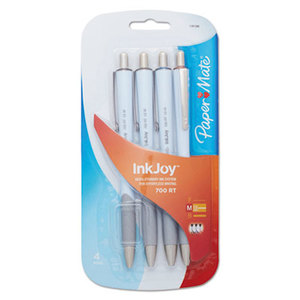 Sanford, L.P. 1781586 InkJoy 700RT Ballpoint Pen, 1.0 mm, Assorted Ink Colors, 4/Pk by SANFORD