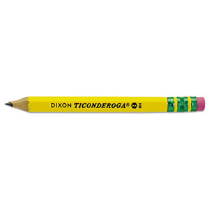 Woodcase Golf Pencil, HB #2, Yellow Barrel, 72 Per Box by DIXON TICONDEROGA CO.