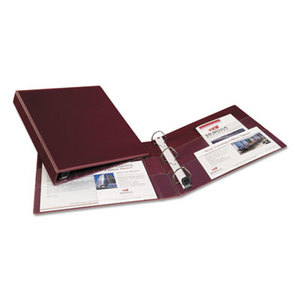 Avery 79369 Heavy-Duty Binder with One Touch EZD Rings, 11 x 8 1/2, 1" Capacity, Maroon by AVERY-DENNISON