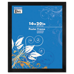 DAX MANUFACTURING INC. 2863V2X Black Solid Wood Poster Frames w/Plastic Window, Wide Profile, 16 x 20 by DAX MANUFACTURING INC.