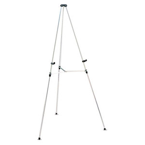 Quartet 50E Lightweight Telescoping Tripod Easel, 38" to 66" High, Aluminum, Silver by QUARTET MFG.