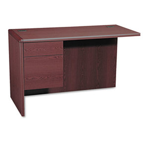 HON COMPANY 10716LNN 10700 "L" Workstation Return, Left 3/4 Pedestal, 48w x 24d x 29 1/2h, Mahogany by HON COMPANY