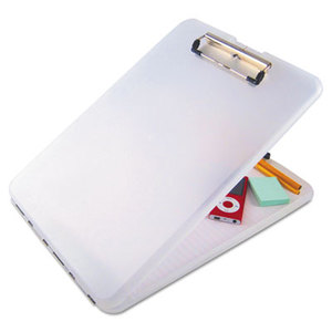 Saunders Mfg. Co. Inc 00871 SlimMate Storage Clipboard, 1/2" Capacity, Holds 8 1/2w x 12h, Clear by SAUNDERS MFG. CO., INC.