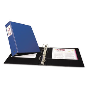 Avery 04500 Economy Non-View Binder with Round Rings, 11 x 8 1/2, 2" Capacity, Blue by AVERY-DENNISON