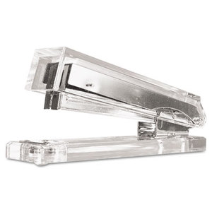 Clear Acrylic Standard Stapler, 25-Sheet Capacity, Clear by KANTEK INC.