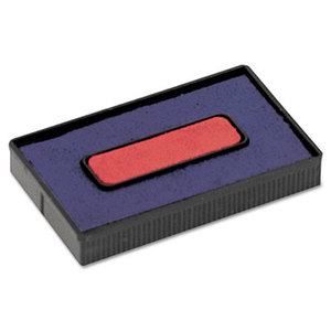 Felt Replacement Ink Pad for 2000PLUS Economy Message Dater, Red/Blue by CONSOLIDATED STAMP