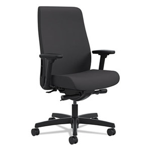 HON COMPANY HONLWU2ACU10 Endorse Upholstered Mid-Back Work Chair, Black by HON COMPANY