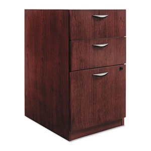 BASYX BW2162NN BW Veneer Series Box/Box/File Pedestal File, 15-5/8w x 22d x 27-3/4h, Mahogany by BASYX