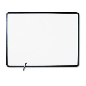 Quartet 7554 Contour Dry-Erase Board, Melamine, 48 x 36, White Surface, Black Frame by QUARTET MFG.