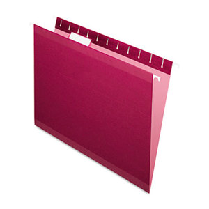 Cardinal Brands, Inc 415215BUR Reinforced Hanging Folders, 1/5 Tab, Letter, Burgundy, 25/Box by ESSELTE PENDAFLEX CORP.