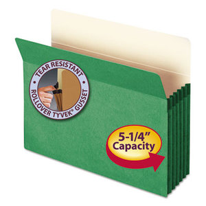 SMEAD MANUFACTURING COMPANY 73236 5 1/4" Exp Colored File Pocket, Straight Tab, Letter, Green by SMEAD MANUFACTURING CO.