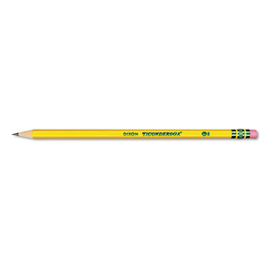 Pre-Sharpened Pencil, HB, #2, Yellow Barrel, Dozen by DIXON TICONDEROGA CO.