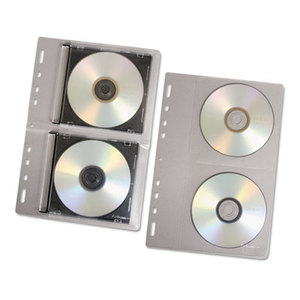 CD/DVD Protector Sheets for Three-Ring Binder, Clear, 10/Pack by FELLOWES MFG. CO.