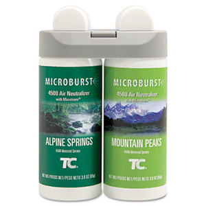 Microburst Duet Refills, Alpine Springs/Mountain Peaks, 3oz, 4/Carton by RUBBERMAID COMMERCIAL PROD.