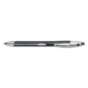 BIC VCGC11-BK Atlantis Comfort Retractable Ballpoint Pen, Black Ink, 1.2mm, Medium by BIC CORP.